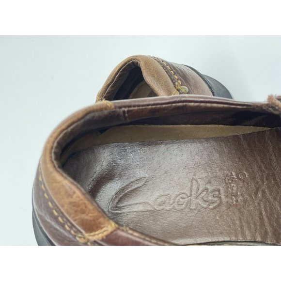 LAOKS Men's Size  2 Tone Brown Plain Toe Walking O - Picture 4 of 4